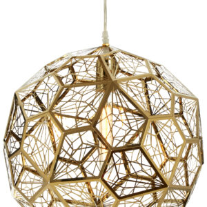 Akela Gold Finish Sphere Pendant Light