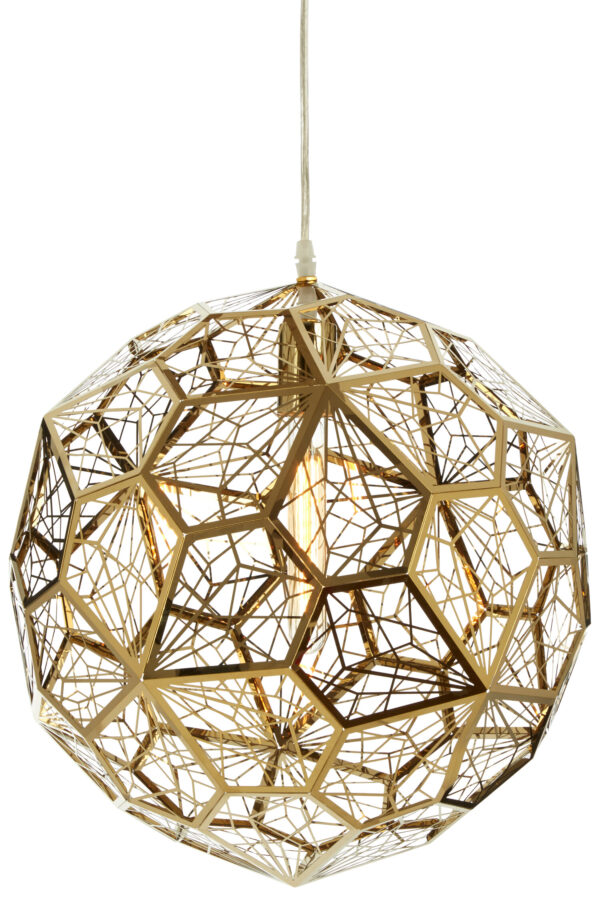 Akela Gold Finish Sphere Pendant Light