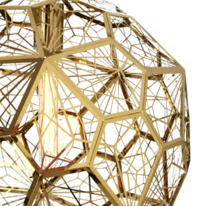 Akela Gold Finish Sphere Pendant Light