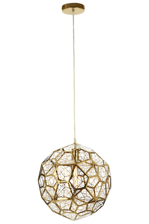 Akela Gold Finish Sphere Pendant Light