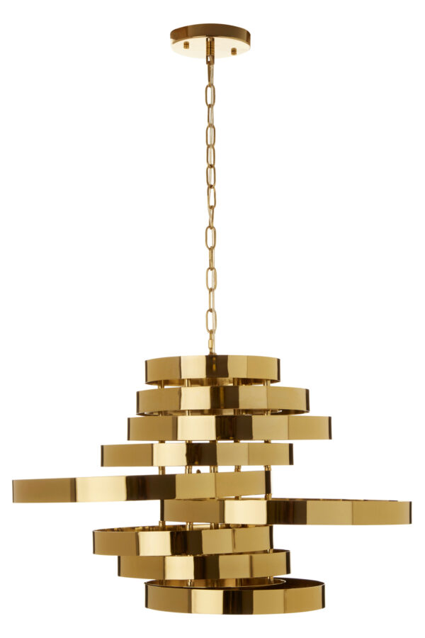 Alana 5 Bulb Gold Finish Pendant Lamp