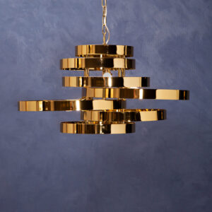 Alana 5 Bulb Gold Finish Pendant Lamp