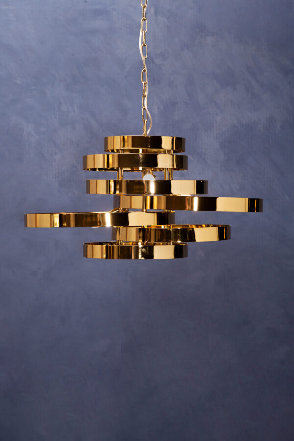 Alana 5 Bulb Gold Finish Pendant Lamp