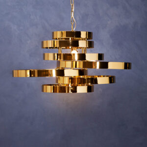 Alana 5 Bulb Gold Finish Pendant Lamp