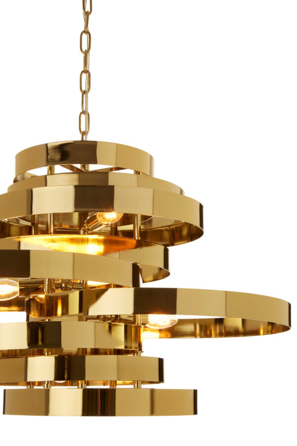Alana 5 Bulb Gold Finish Pendant Lamp