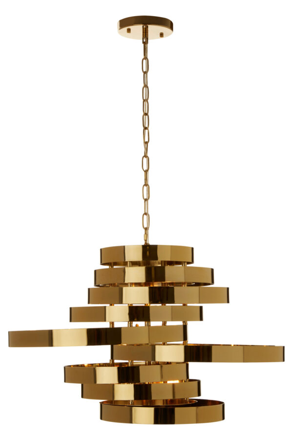 Alana 5 Bulb Gold Finish Pendant Lamp