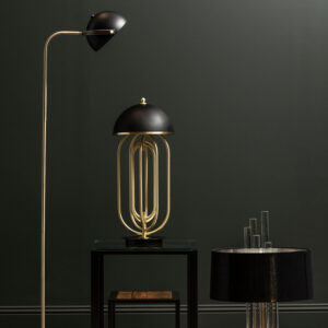 Metropolis Table Lamp With Black Shade