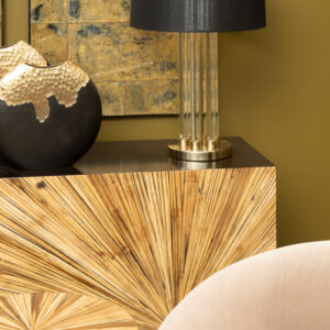 Midas Brass Base Glass Table Lamp