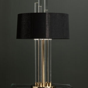 Midas Brass Base Glass Table Lamp