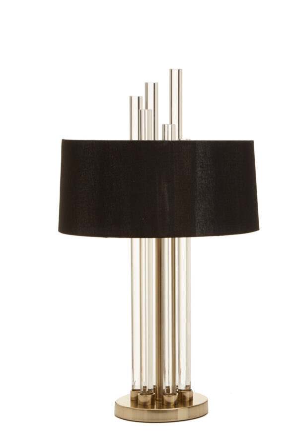 Midas Brass Base Glass Table Lamp
