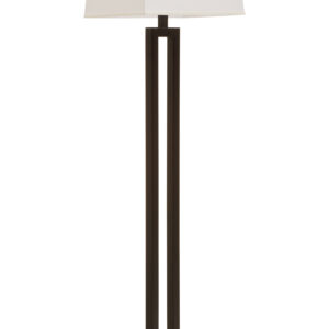 Leora Black and White Floor Lamp