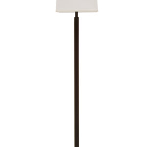 Leora Black and White Floor Lamp