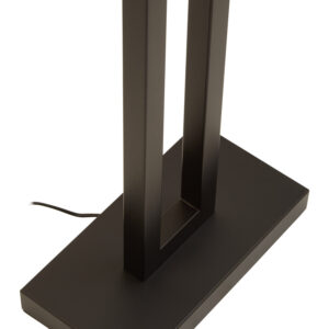 Leora Black and White Floor Lamp