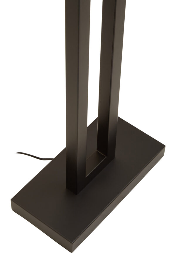 Leora Black and White Floor Lamp