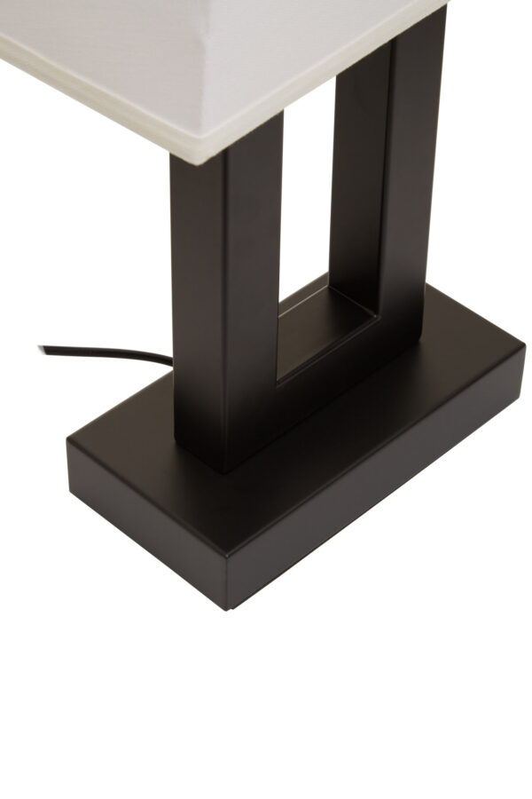 Leora Black and White Table Lamp
