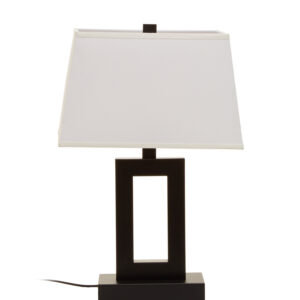 Leora Black and White Table Lamp