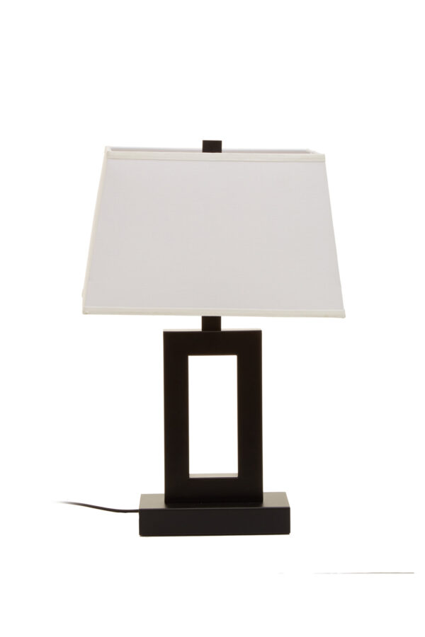 Leora Black and White Table Lamp
