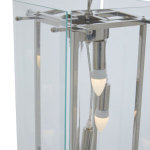 Claridge Five Bulb Glass Pendant Light