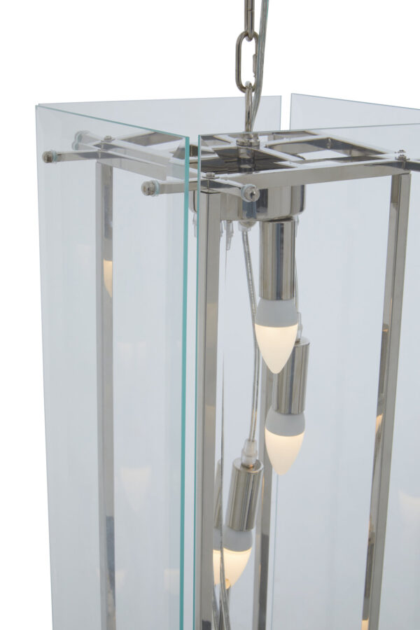 Claridge Five Bulb Glass Pendant Light