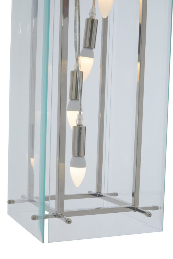 Claridge Five Bulb Glass Pendant Light