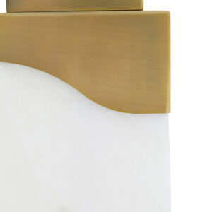 Edith Table Lamp in White Marble and Gold
