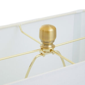 Edith Table Lamp in White Marble and Gold