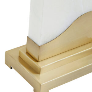 Edith Table Lamp in White Marble and Gold