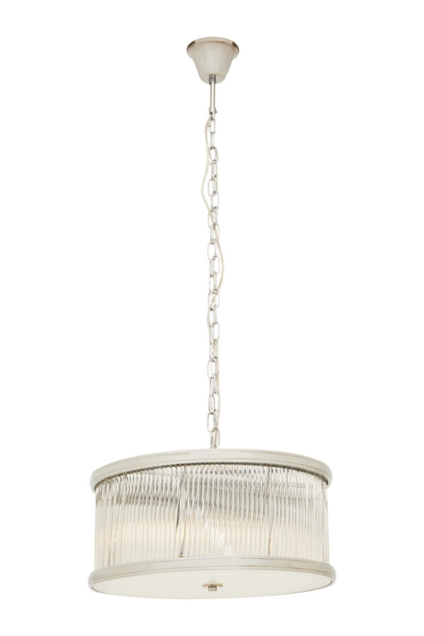 Kensington Townhouse Nickel Pendant Light