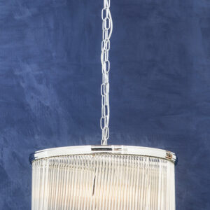 Kensington Townhouse Nickel Pendant Light