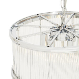 Kensington Townhouse Nickel Pendant Light