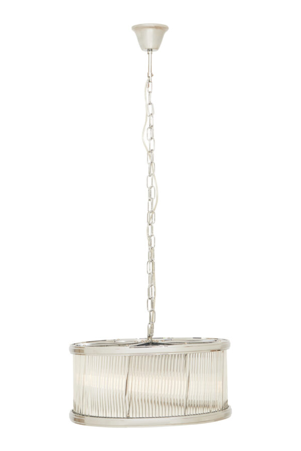 Kensington Townhouse Nickel Pendant Light