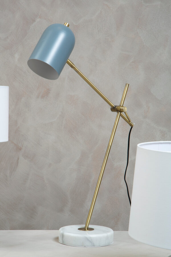 Newton Grey Shade Desk Lamp