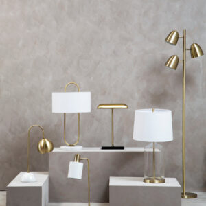Newton Brass Finish Desk Lamp