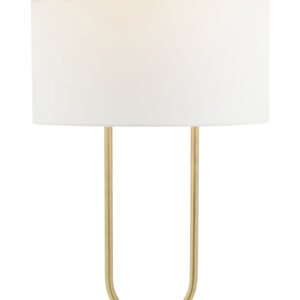 Nolan White Fabric Shade Table Lamp