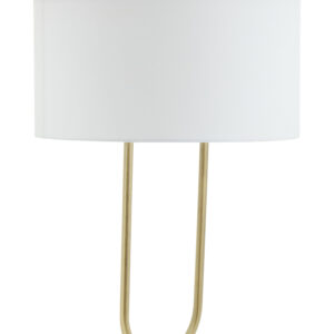 Nolan White Fabric Shade Table Lamp