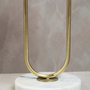 Nolan White Fabric Shade Table Lamp