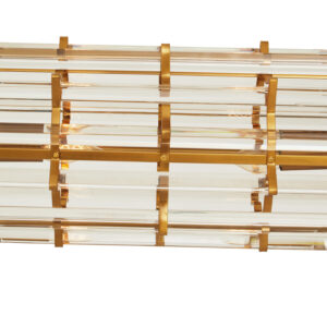 Karli Brass Eight Bulb Pendant Light