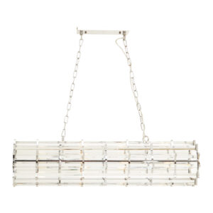 Karli Chrome Eight Bulb Pendant Light