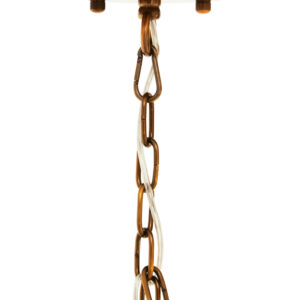 Karli Brass Finish Small Vertical Pendant Light