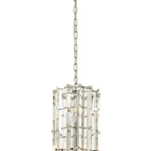 Karli Chrome Finish Small Vertical Pendant Light