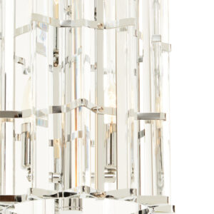 Karli Chrome Finish Small Vertical Pendant Light