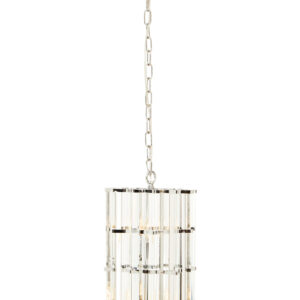 Karli Chrome Finish Small Vertical Pendant Light