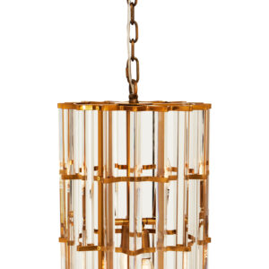 Karli Brass Finish Vertical Large Pendant Light