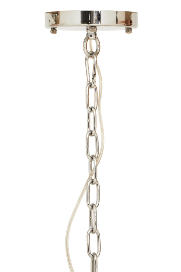 Karli Glass And Chrome Finish Large Vertical Pendant Light