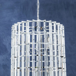 Karli Chrome And Glass Vertical Light