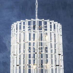 Karli Chrome And Glass Vertical Light