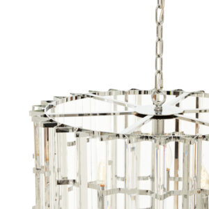 Karli Chrome And Glass Vertical Light