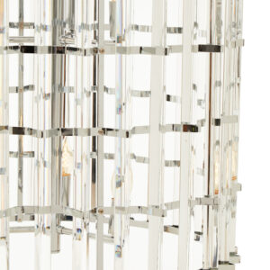 Karli Chrome And Glass Vertical Light