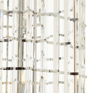 Karli Chrome And Glass Vertical Light