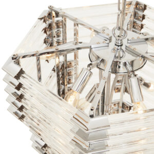 Karli 3 Tier Glass Statement Pendant Light
